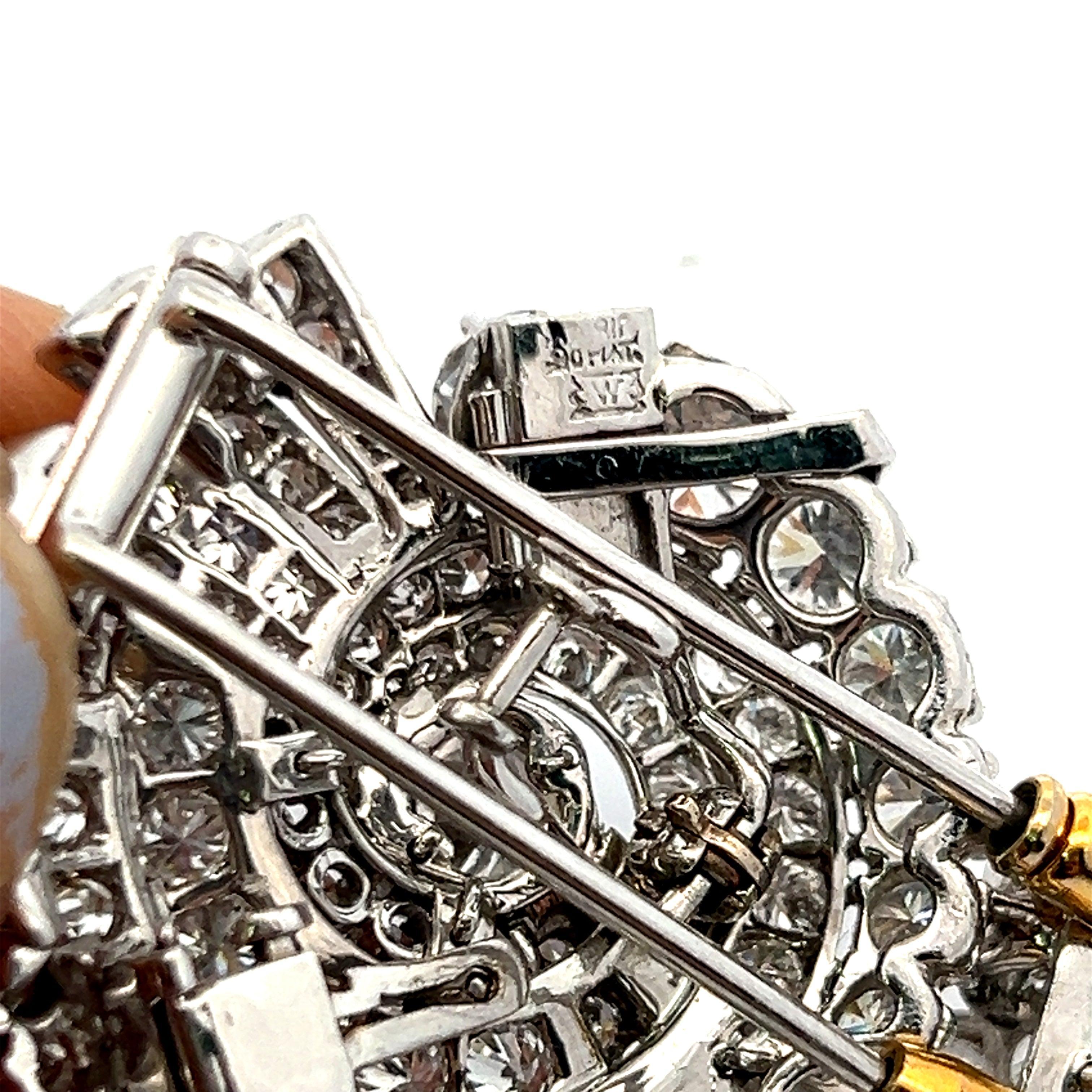 58,05 carati di diamante rotondo Brilliante G VS1 in oro bianco 18K Collana di pietre preziose A. Stone in vendita 4