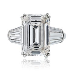 5.80ct Emerald Cut Diamond Natural GIA-Certified Engagement Ring