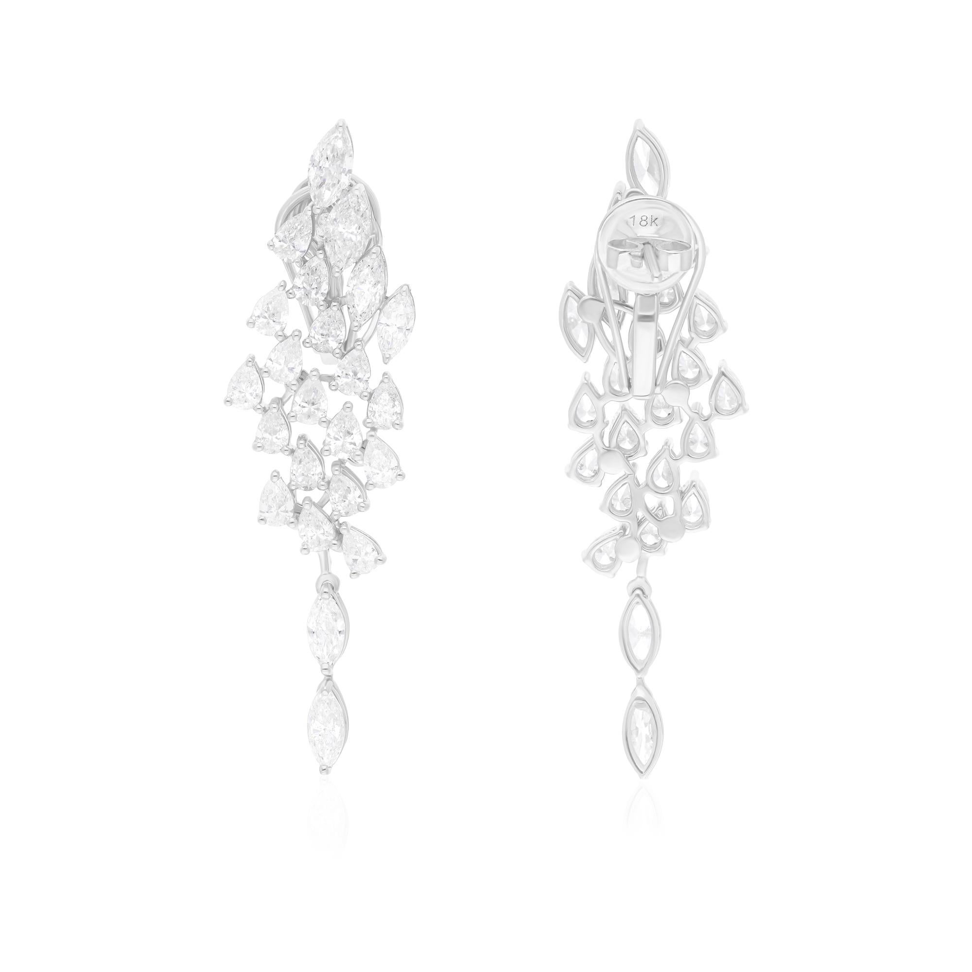 Cast from 18-karat gold, these exquisite earrings are handset with 5.81 carats of sparkling diamonds.

FOLLOW SPECTRUM JEWELS storefront to view the latest collection & exclusive pieces. Spectrum Jewels is proudly rated as a Top Seller on 1stdibs