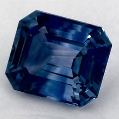 5.81 Ct Blue Sapphire Octagon Cut Loose Gemstone