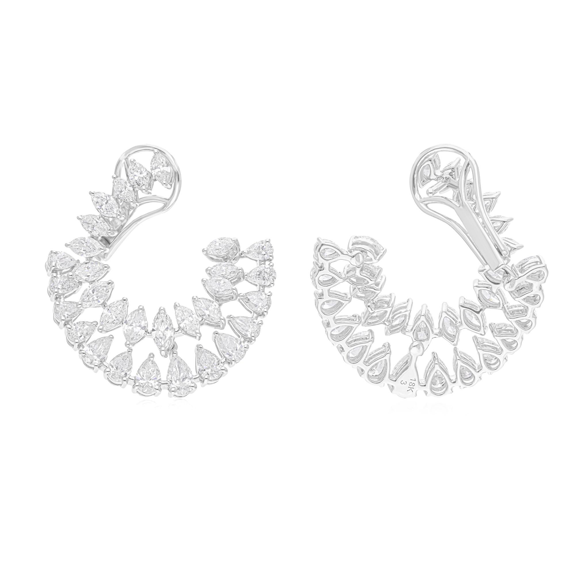Cast from 18-karat gold, these exquisite earrings are handset with 5.82 carats of sparkling diamonds.

FOLLOW SPECTRUM JEWELS storefront to view the latest collection & exclusive pieces. Spectrum Jewels is proudly rated as a Top Seller on 1stdibs