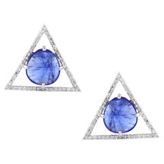 5.82 carats of Tanzanite Stud Earrings