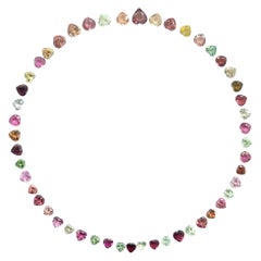 58,20 Karat Herz Turmalin Layout Suite Facettierte Schliff Steine Natürlicher Edelstein