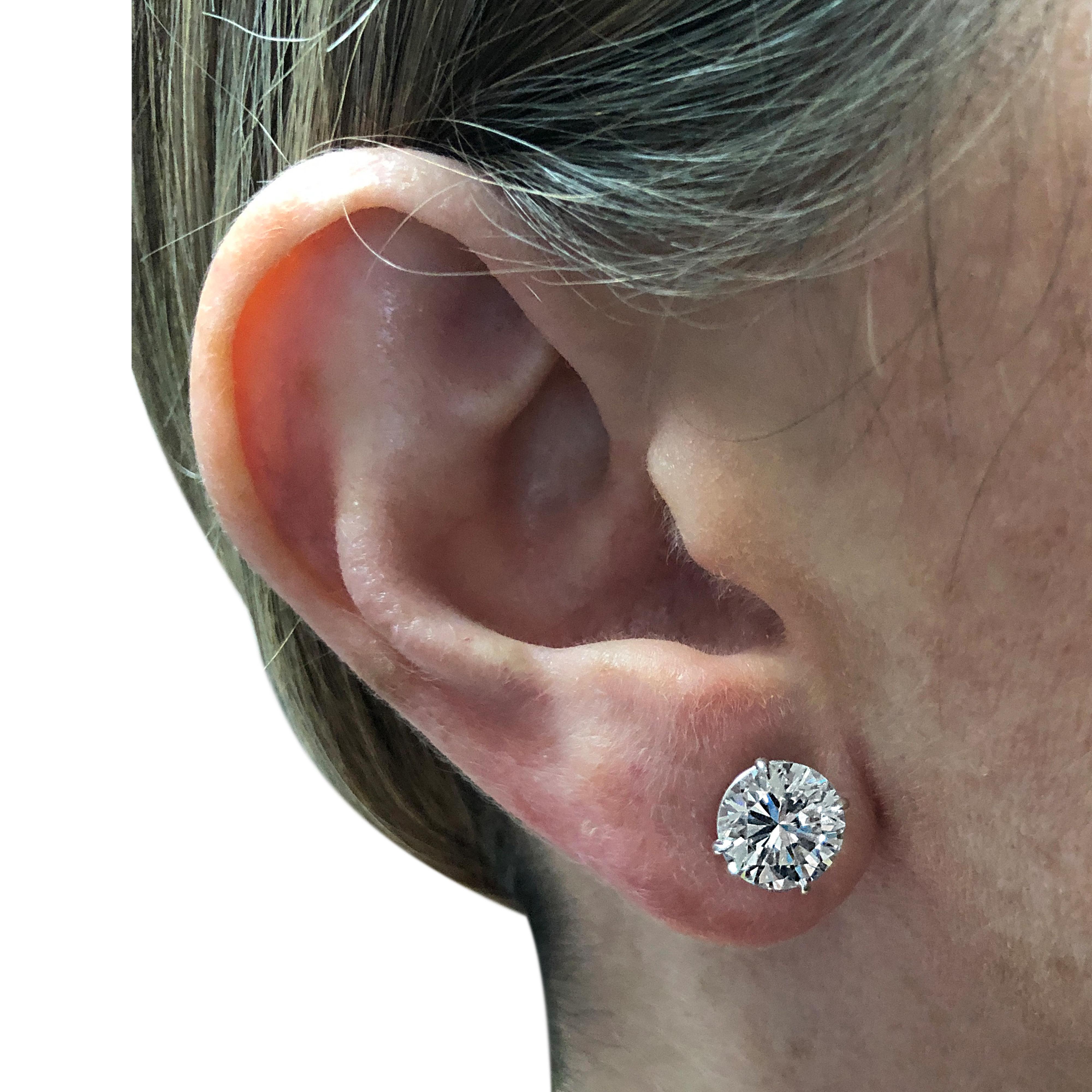 5 carat diamond stud earrings