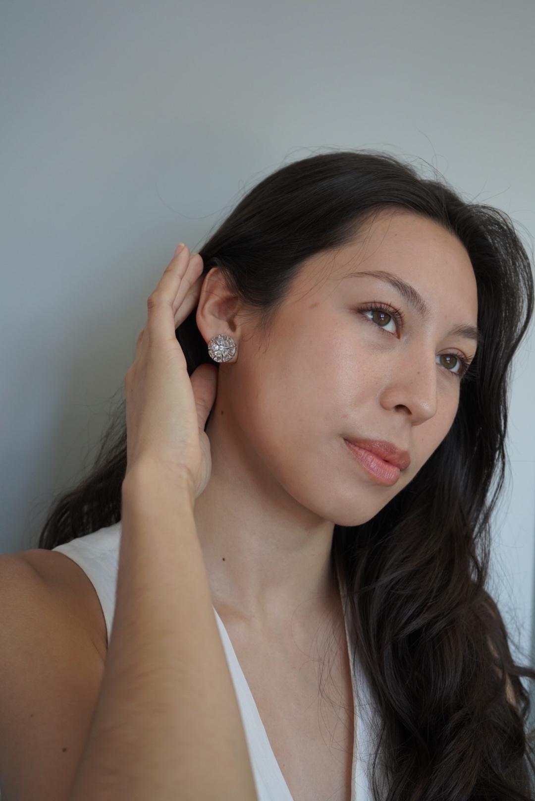 Boucles d'oreilles en diamant taillé en rose de 5,84 carats Neuf - En vente à New York, NY