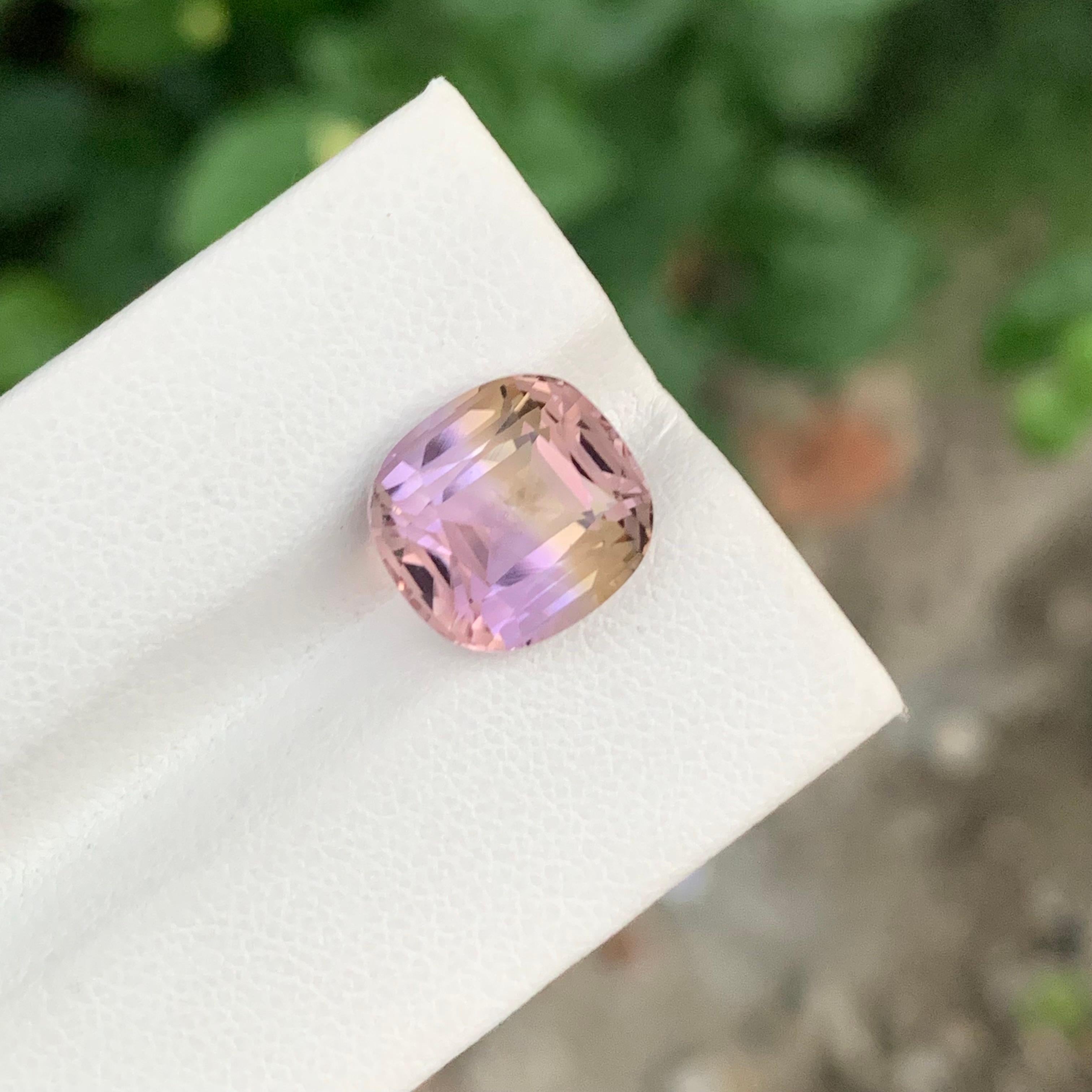 5,85 Carati Nature Ametrine sciolti a forma di cuscino per gioielli In condizioni Nuovo in vendita a Peshawar, PK