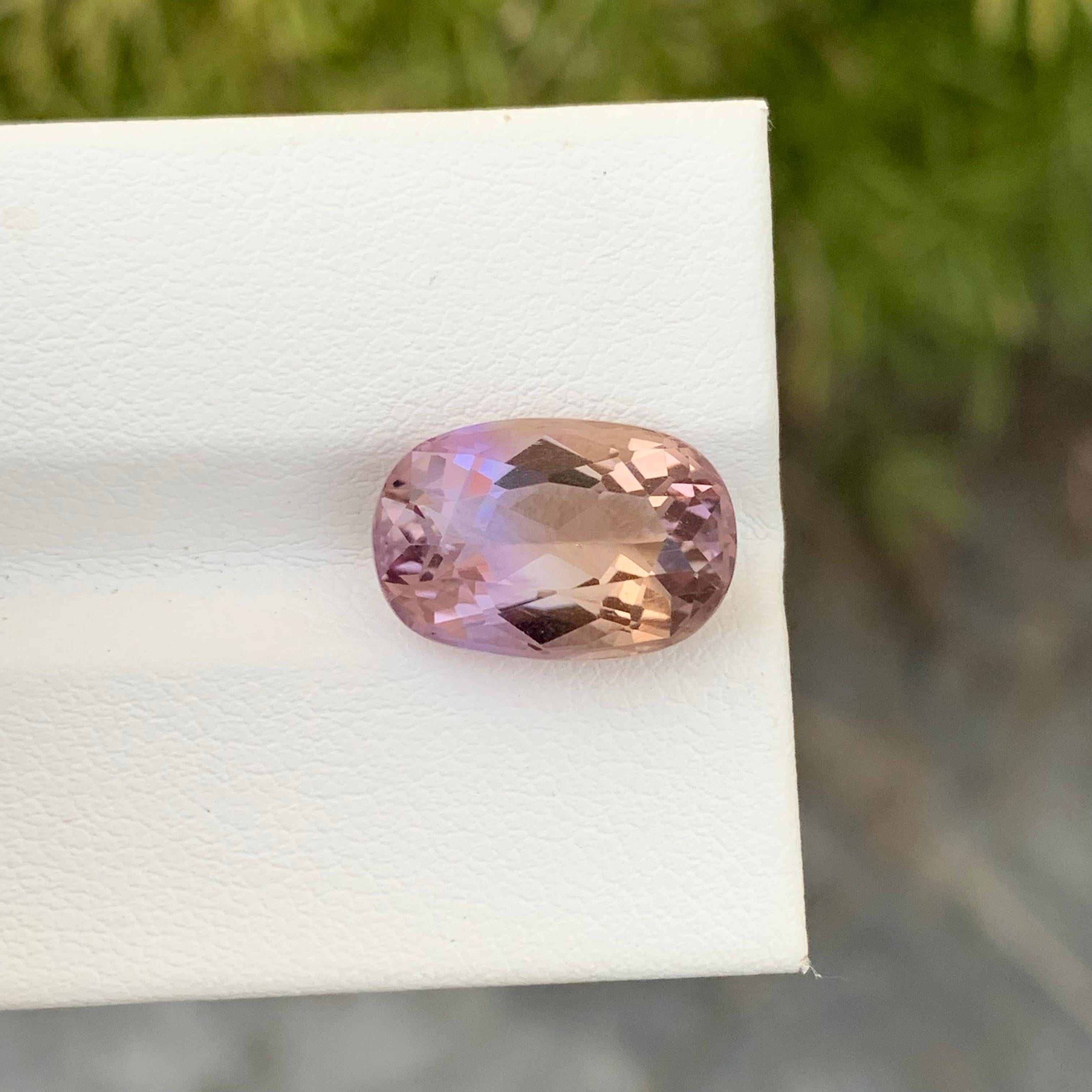 Arts and Crafts 5.85 Carat Natural Loose Ametrine Oval Shape Gem From Brazil Mine  For Sale