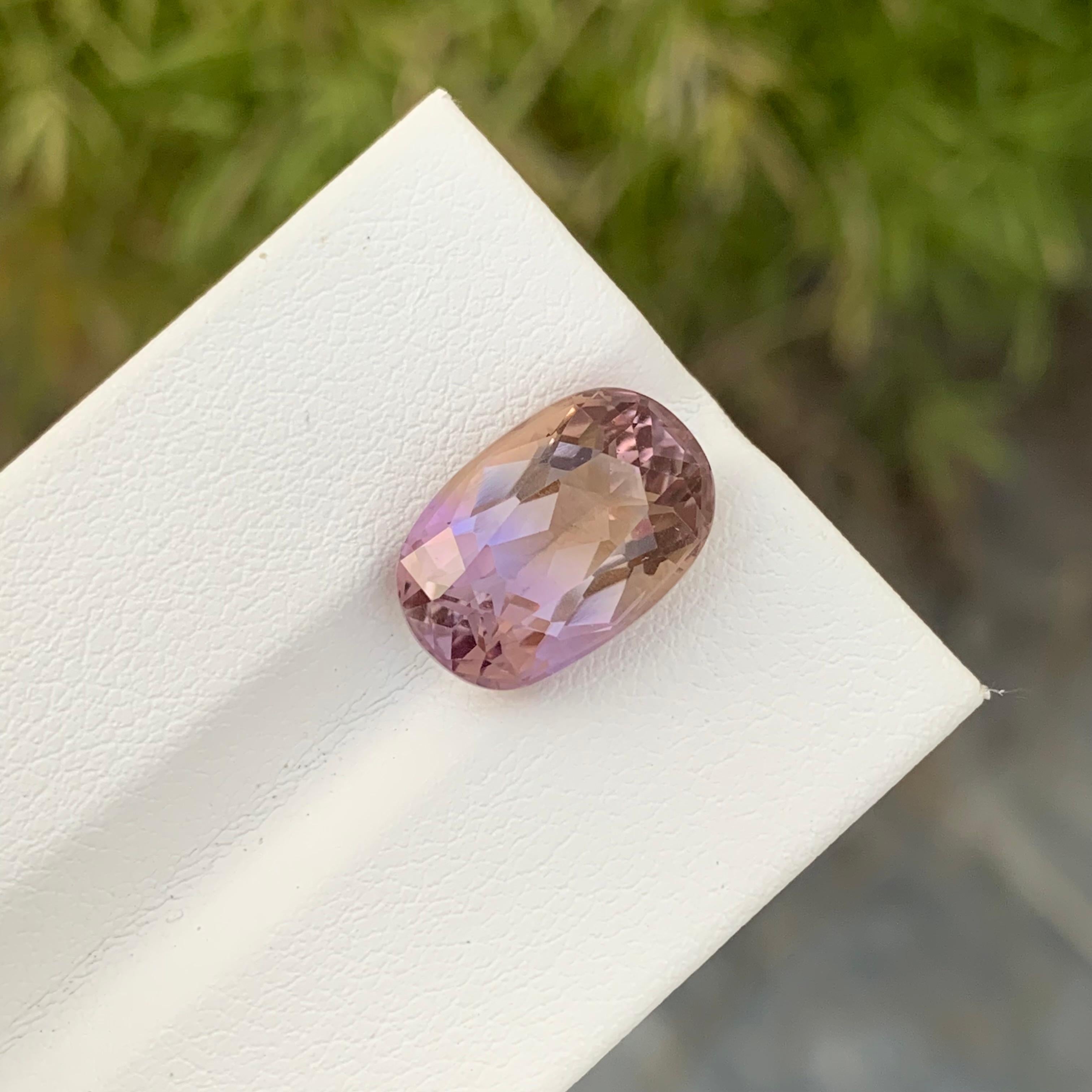 Oval Cut 5.85 Carat Natural Loose Ametrine Oval Shape Gem From Brazil Mine  For Sale