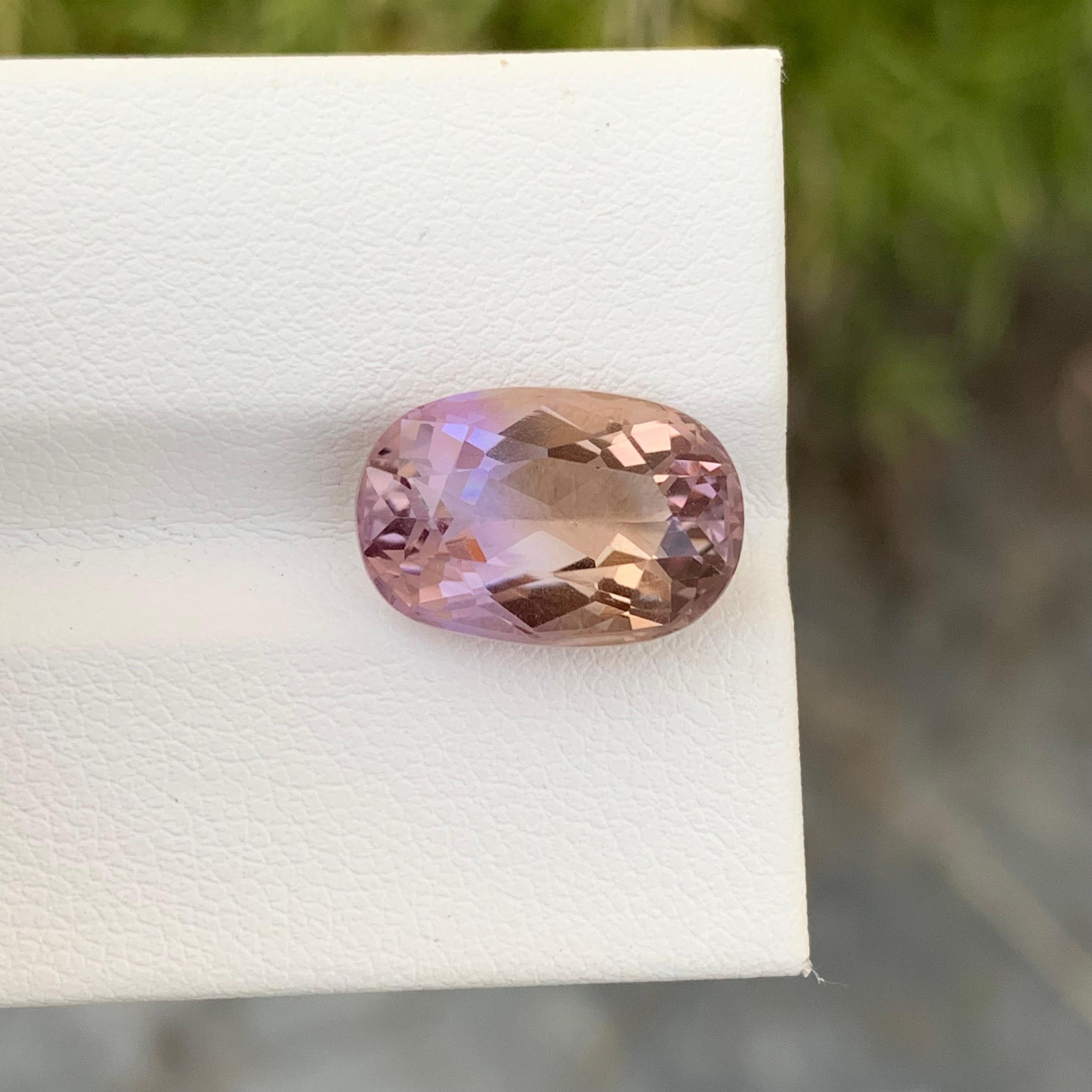 5.85 Carat Natural Loose Ametrine Oval Shape Gem From Brazil Mine  For Sale 3