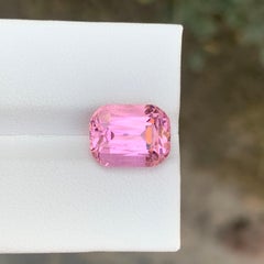 5.85 Carat Natural Loose Pink Tourmaline Cushion Cut Gemstone