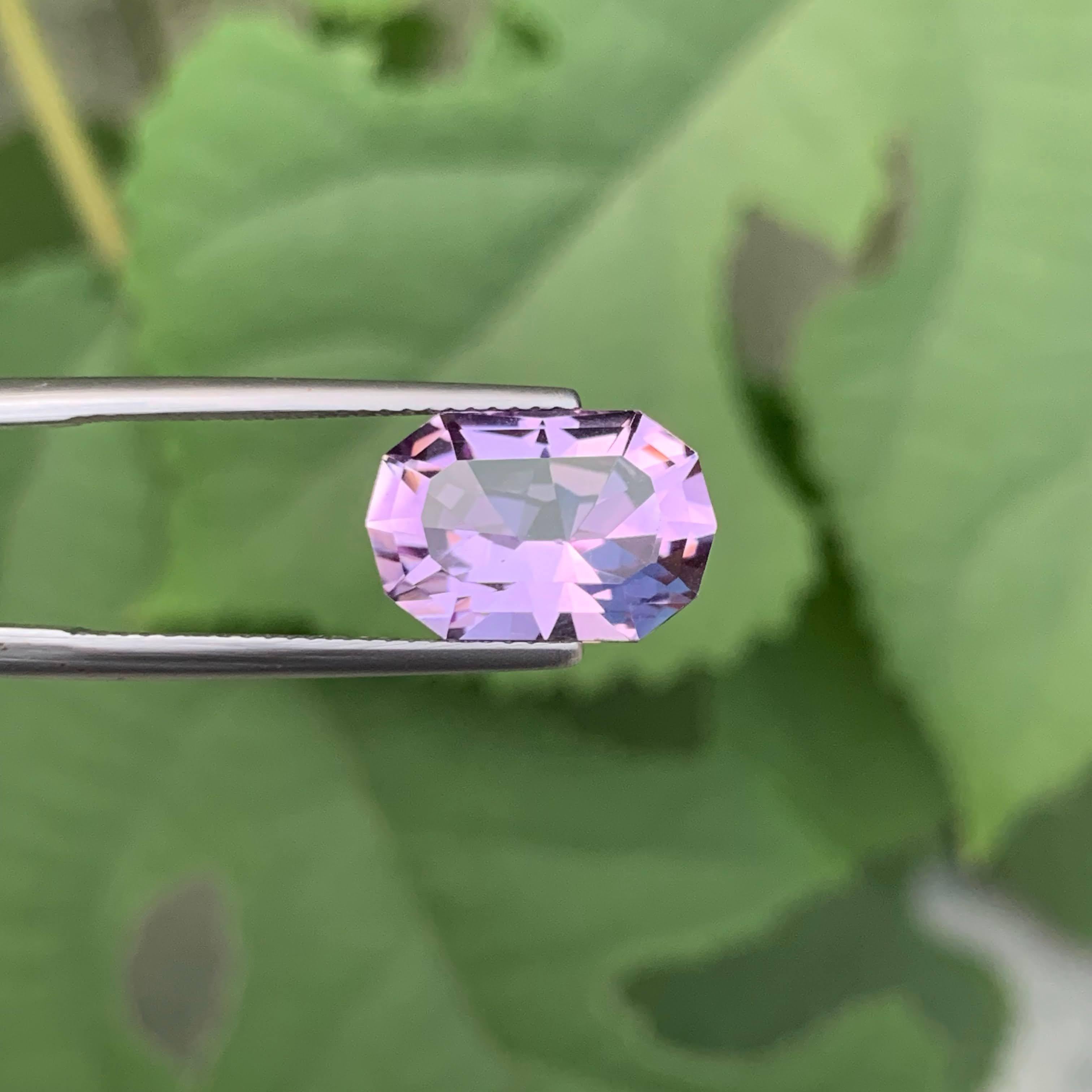 5.85 Carat Natural Loose Purple Amethyst Fancy Cushion Cut Brazilian Gemstone (Améthyste violette en vrac, taille en coussin) en vente 4