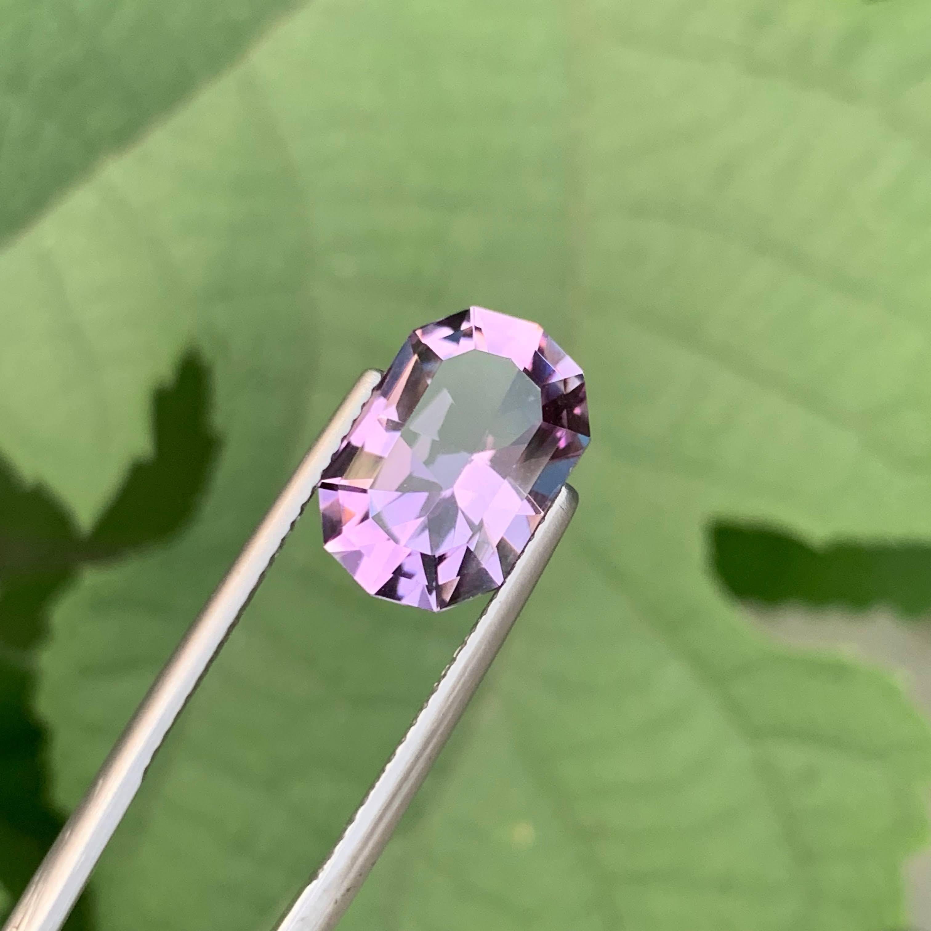 5.85 Carat Natural Loose Purple Amethyst Fancy Cushion Cut Brazilian Gemstone (Améthyste violette en vrac, taille en coussin) en vente 1