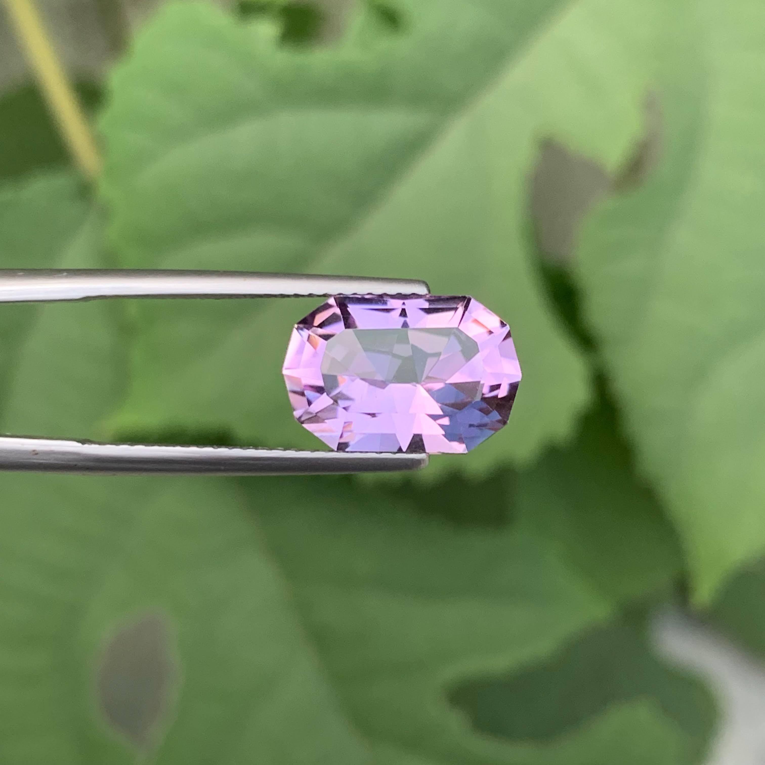 5.85 Carat Natural Loose Purple Amethyst Fancy Cushion Cut Brazilian Gemstone (Améthyste violette en vrac, taille en coussin) en vente 3