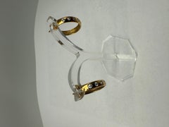 585 Yellow Gold Earrings with Diamonds