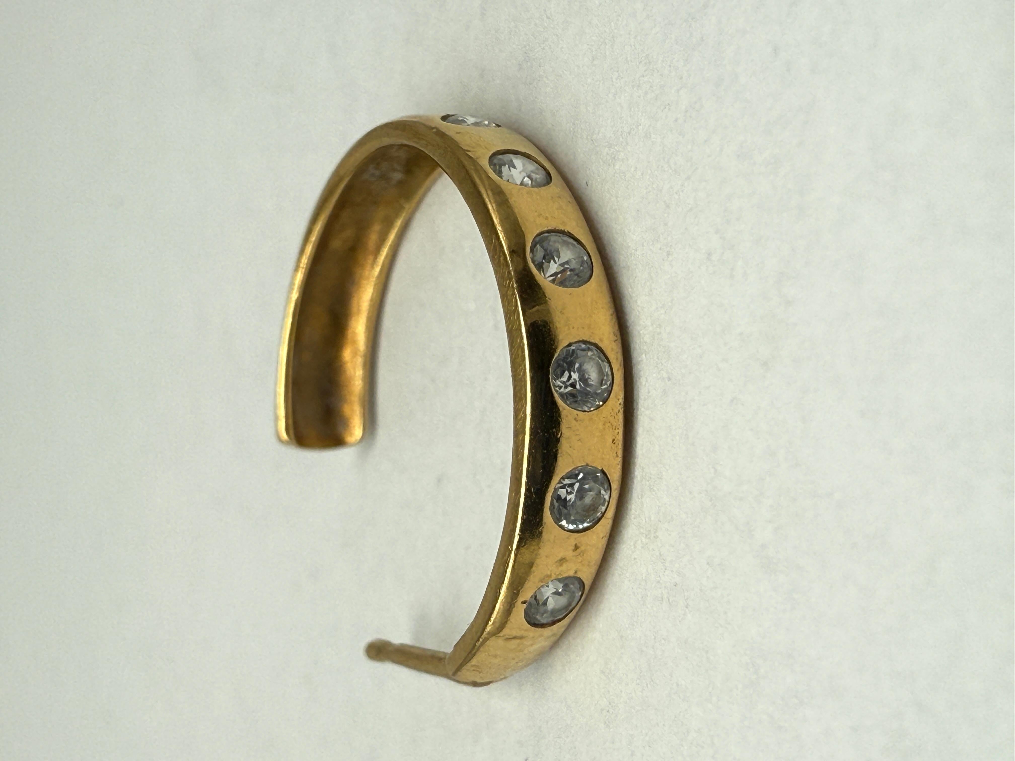 585 Orecchini in oro giallo con diamanti In condizioni buone in vendita a Berlin, DE