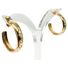 Ohrringe aus 585 Gelbgold mit Diamanten