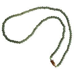 5.8~5.3mm Bead sized Burmese Type A Jadeite Jade Necklace