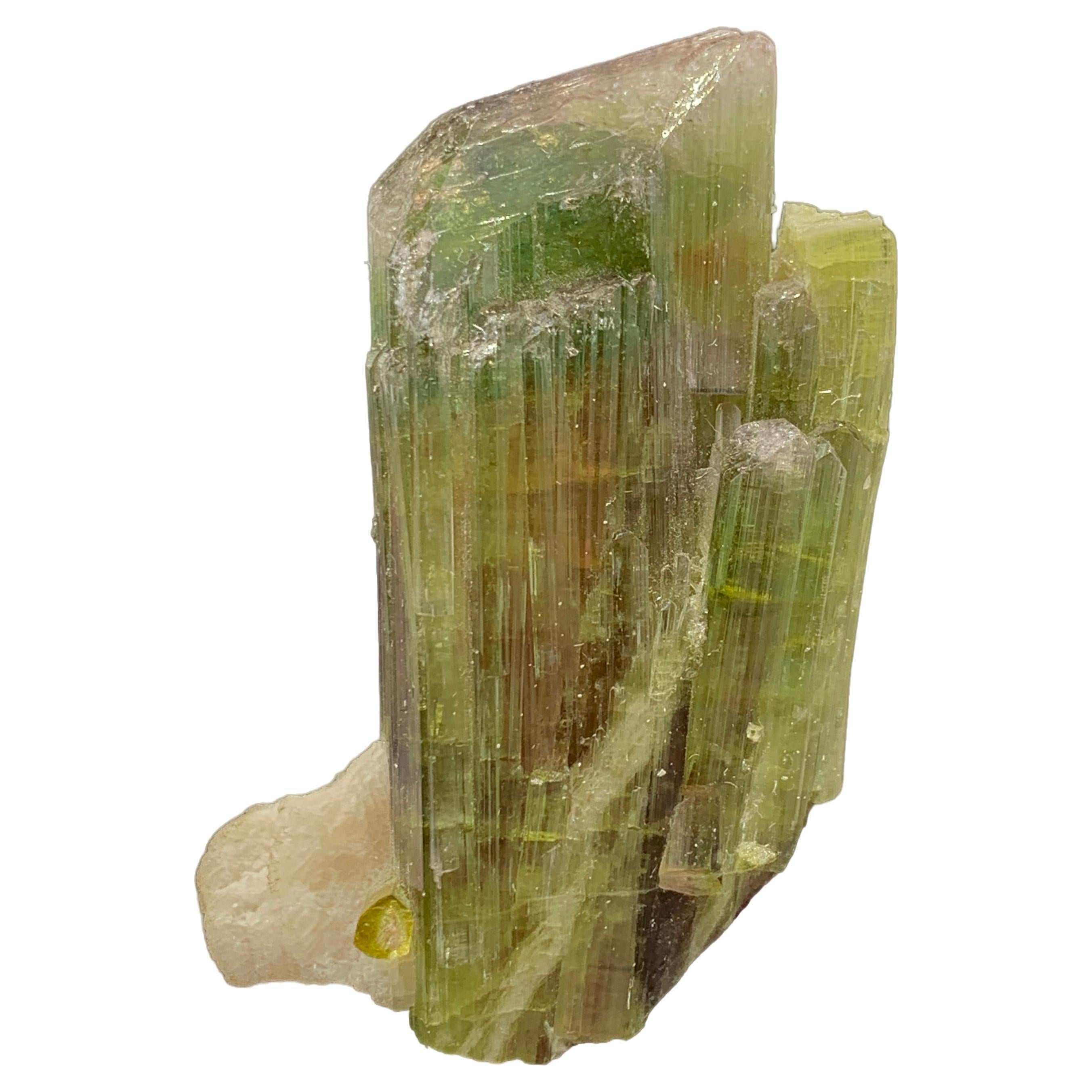 58.54 Gram Tri Color Tourmaline Crystal Cluster From Paprook, Afghanistan  For Sale