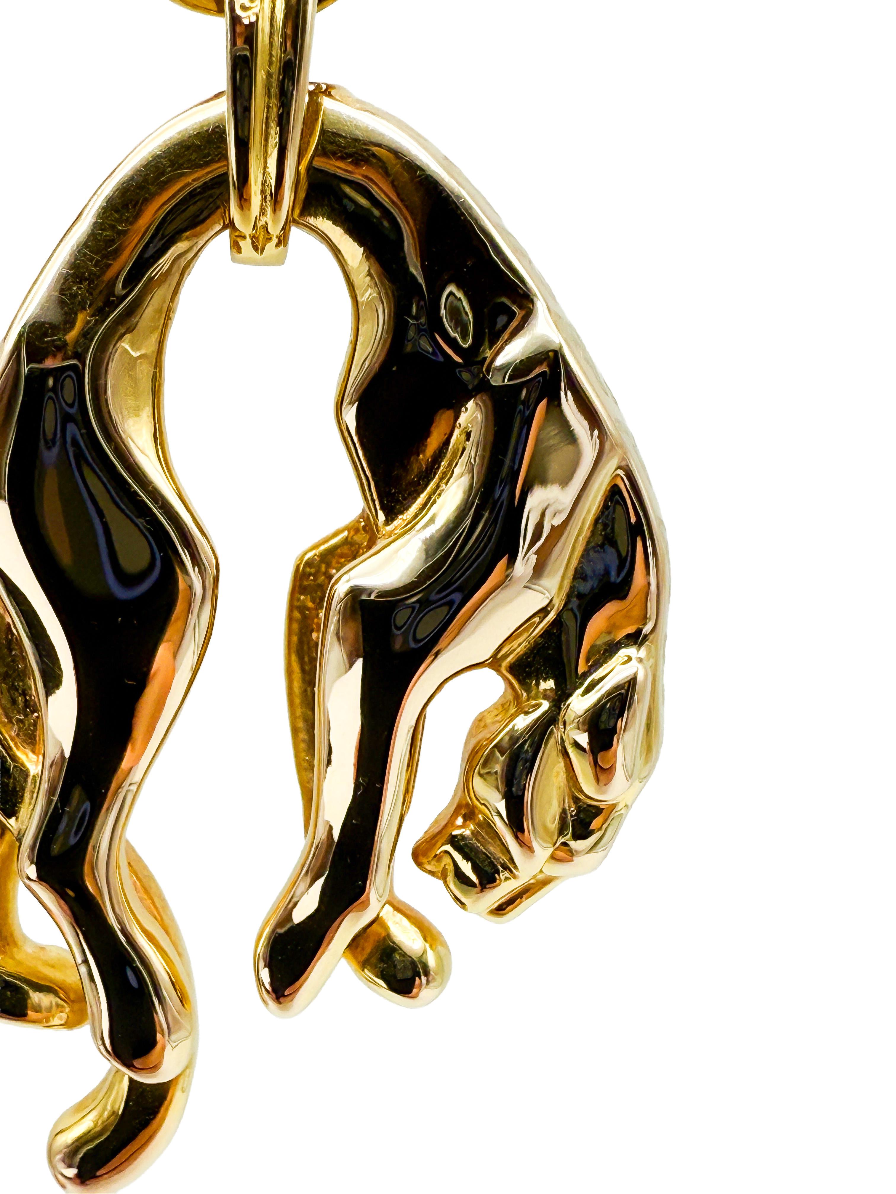 Moderno 585er Gelbgold Puma Anhänger in vendita