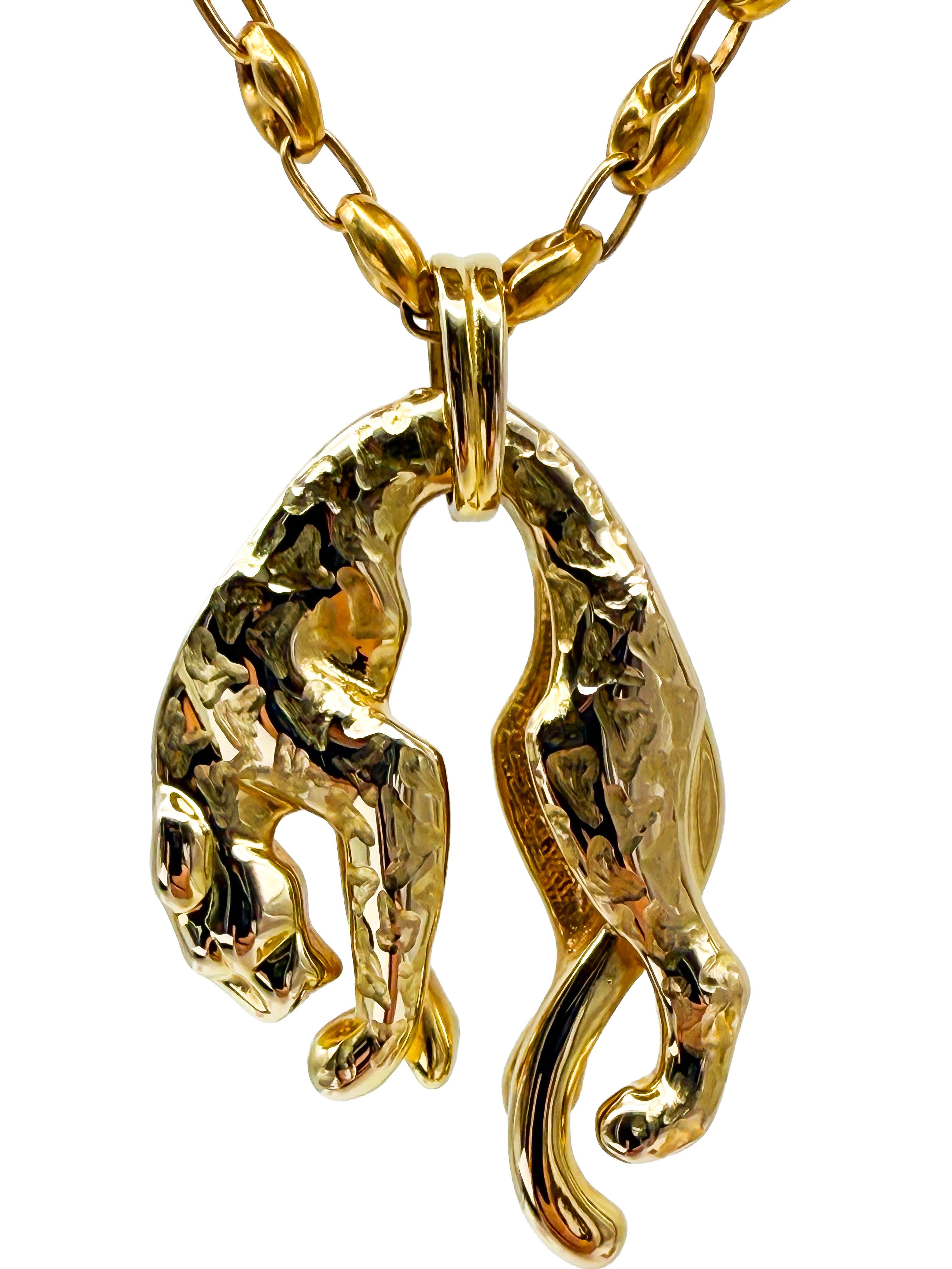 585er Gelbgold Puma Anhänger In condizioni buone in vendita a Berlin, DE