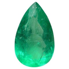 Esmeralda colombiana verde primavera de 5,86 quilates 15,5x9,5 - Gema natal de mayo talla pera