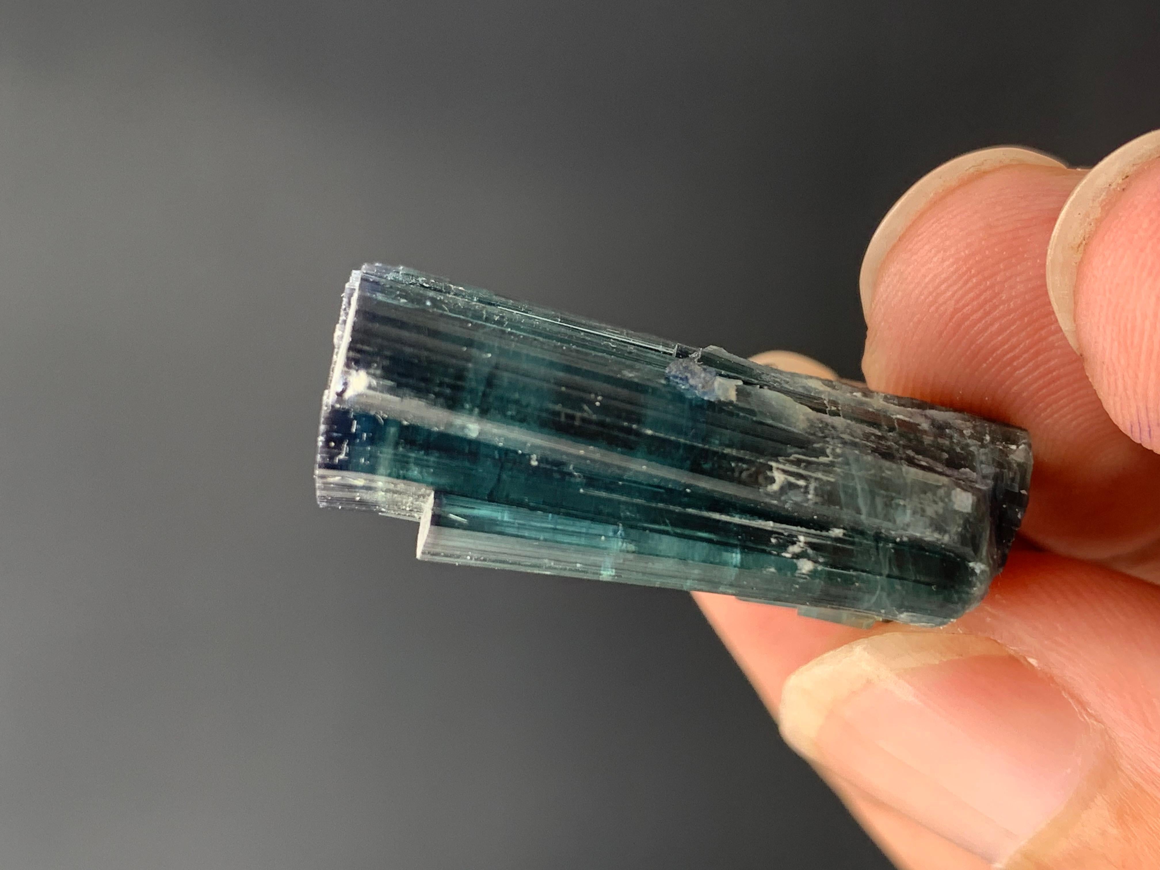 Other 58.60 Carat Gorgeous Indicolite Blue Color Tourmaline Cluster From Afghanistan  For Sale