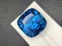 58.60 Carats Natural Loose London Blue Topaz Gemstone