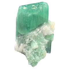 58.67 Gram Amazing Green Sea-foam Tourmaline Specimen From Kunar, Afghanistan 