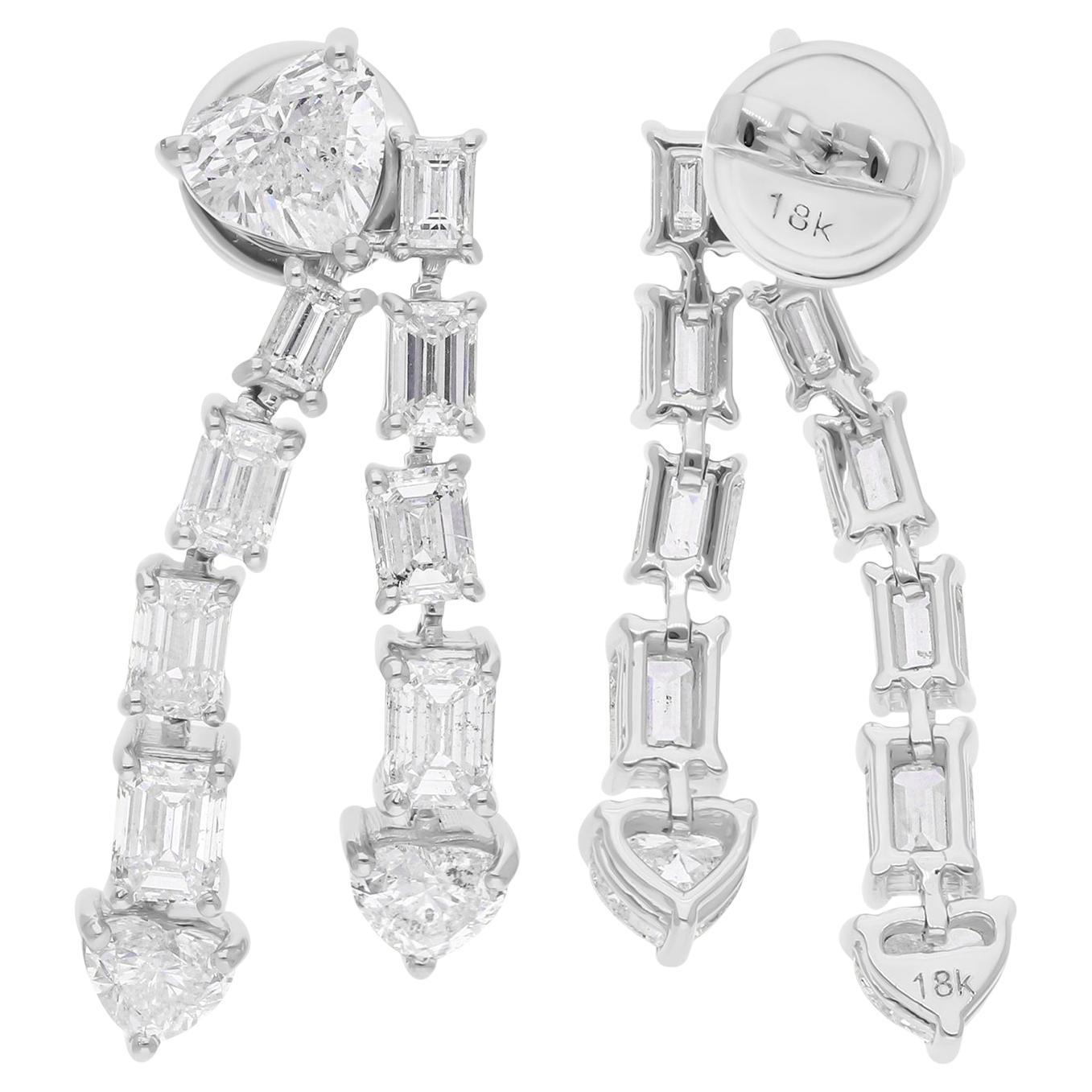 Cast from 14-karat gold, these exquisite earrings are handset with 5.87 carats of sparkling diamonds.

FOLLOW SPECTRUM JEWELS storefront to view the latest collection & exclusive pieces. Spectrum Jewels is proudly rated as a Top Seller on 1stdibs