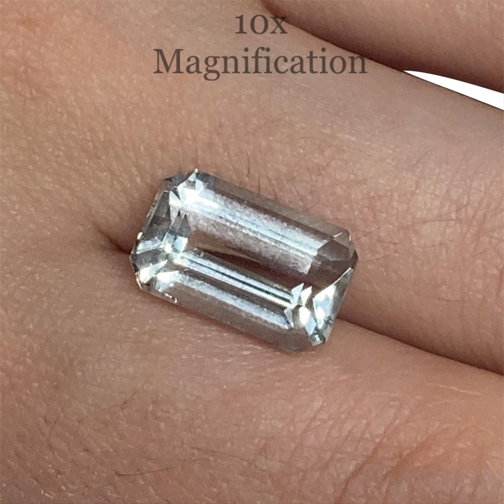 Description:

Gem Type: Aquamarine 
Number of Stones: 1
Weight: 5.87 cts
Measurements: 13.89 x 8.90 x 6.57 mm
Shape: Emerald Cut
Cutting Style Crown: Step Cut
Cutting Style Pavilion: Step Cut 
Transparency: None
Clarity: Very Slightly Included: Eye