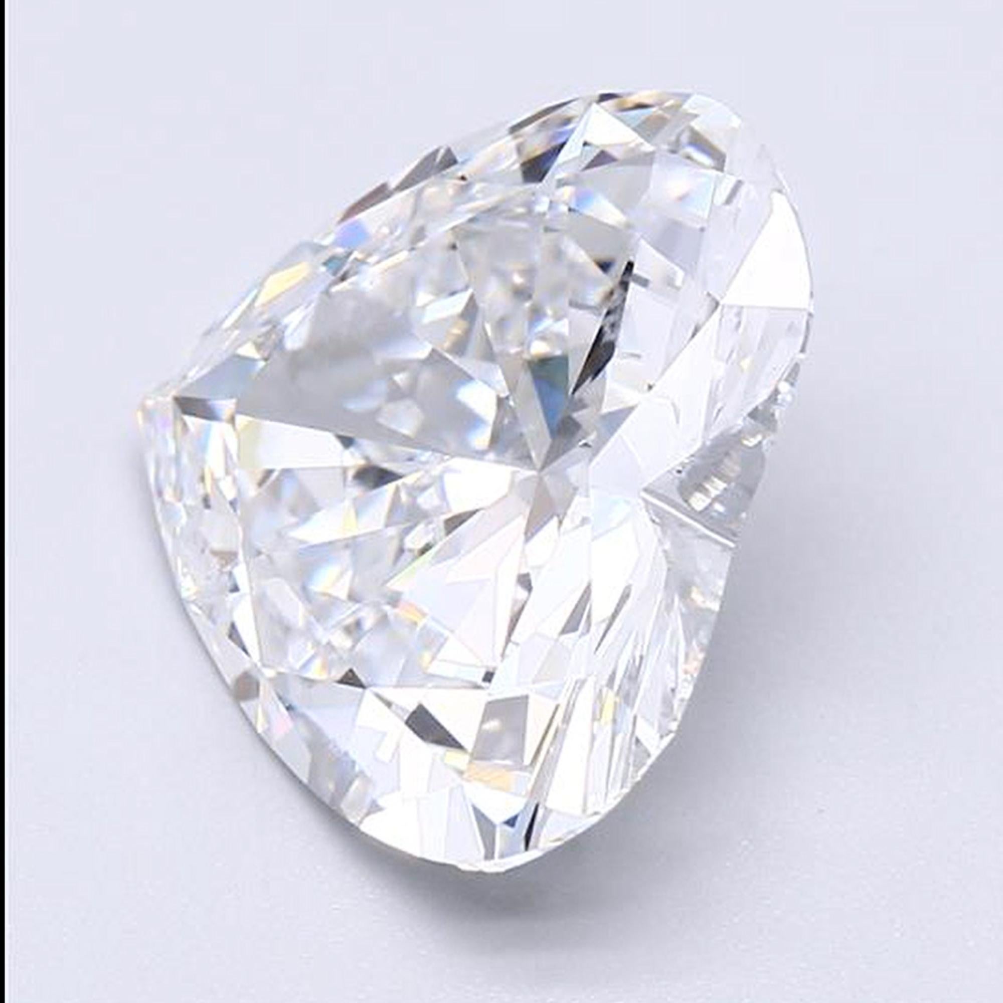 Modern 5.88 Carat Heart Shape Diamond GIA Certified For Sale