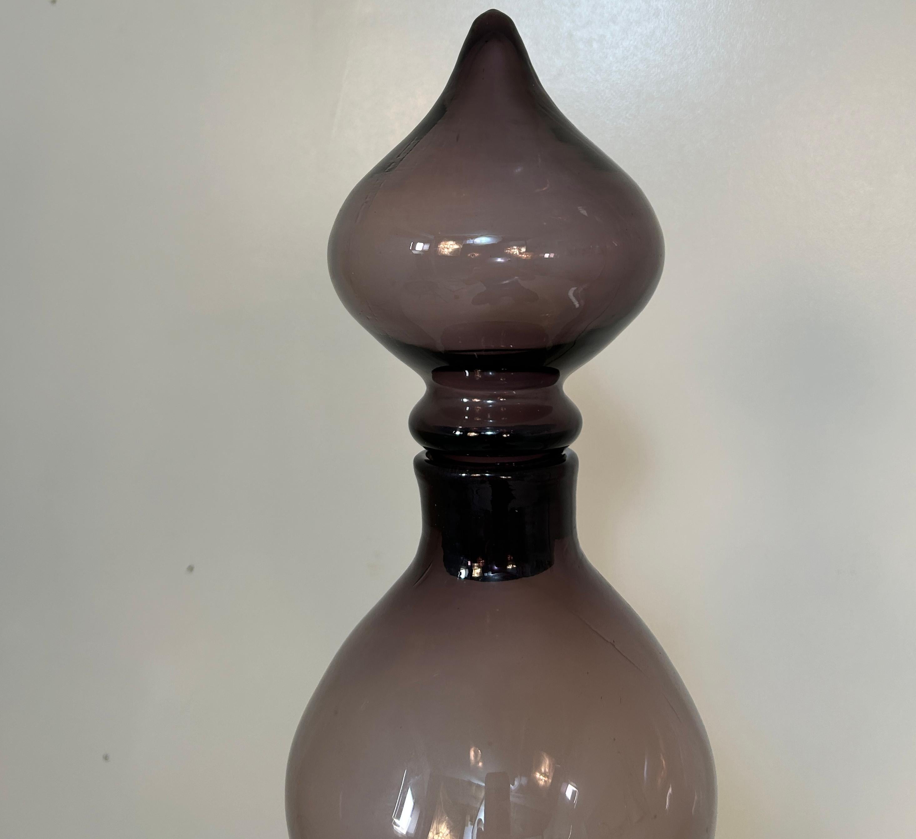 #588 Decanter Rocket 1959 di Wayne Husted per Blenko In condizioni ottime in vendita a South Charleston, WV