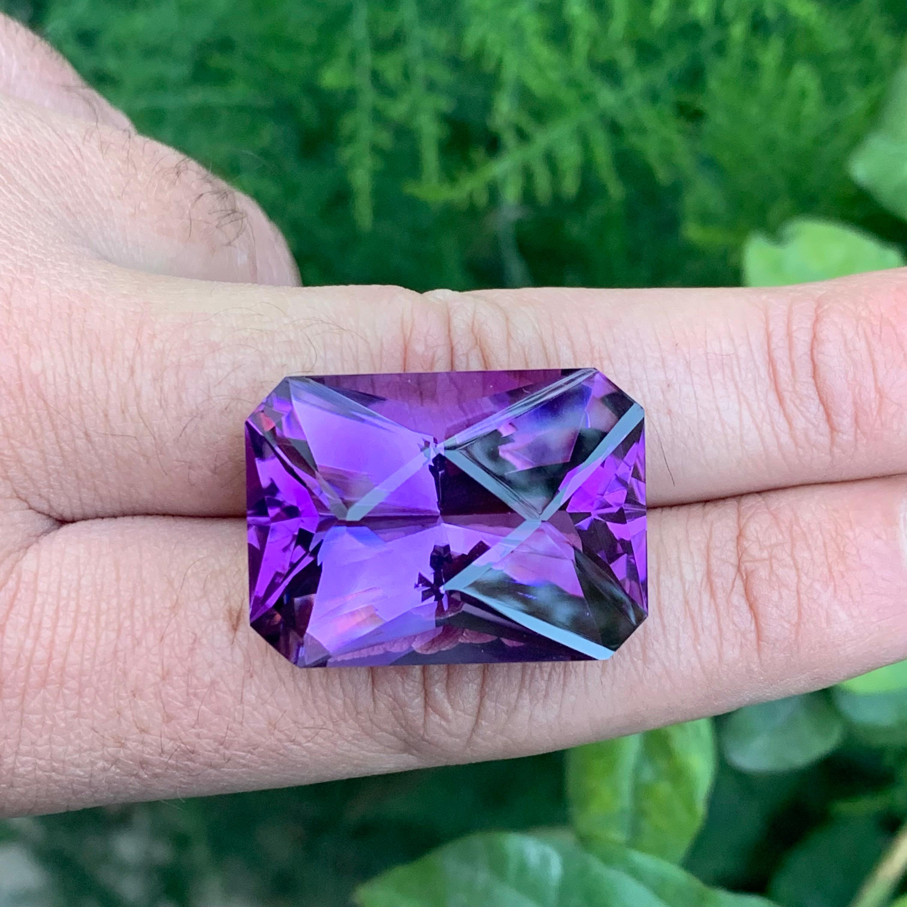 58,80 Karat Natürlicher loser Amethyst Scherenschliff Edelstein im Zustand „Neu“ im Angebot in Peshawar, PK