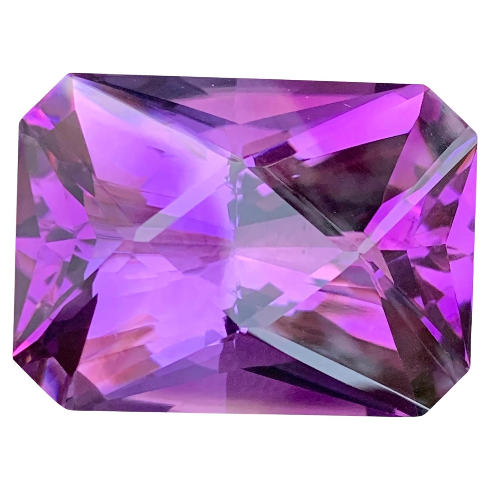 58.80 Carat Natural Loose Amethyst Scissor Cut Gemstone