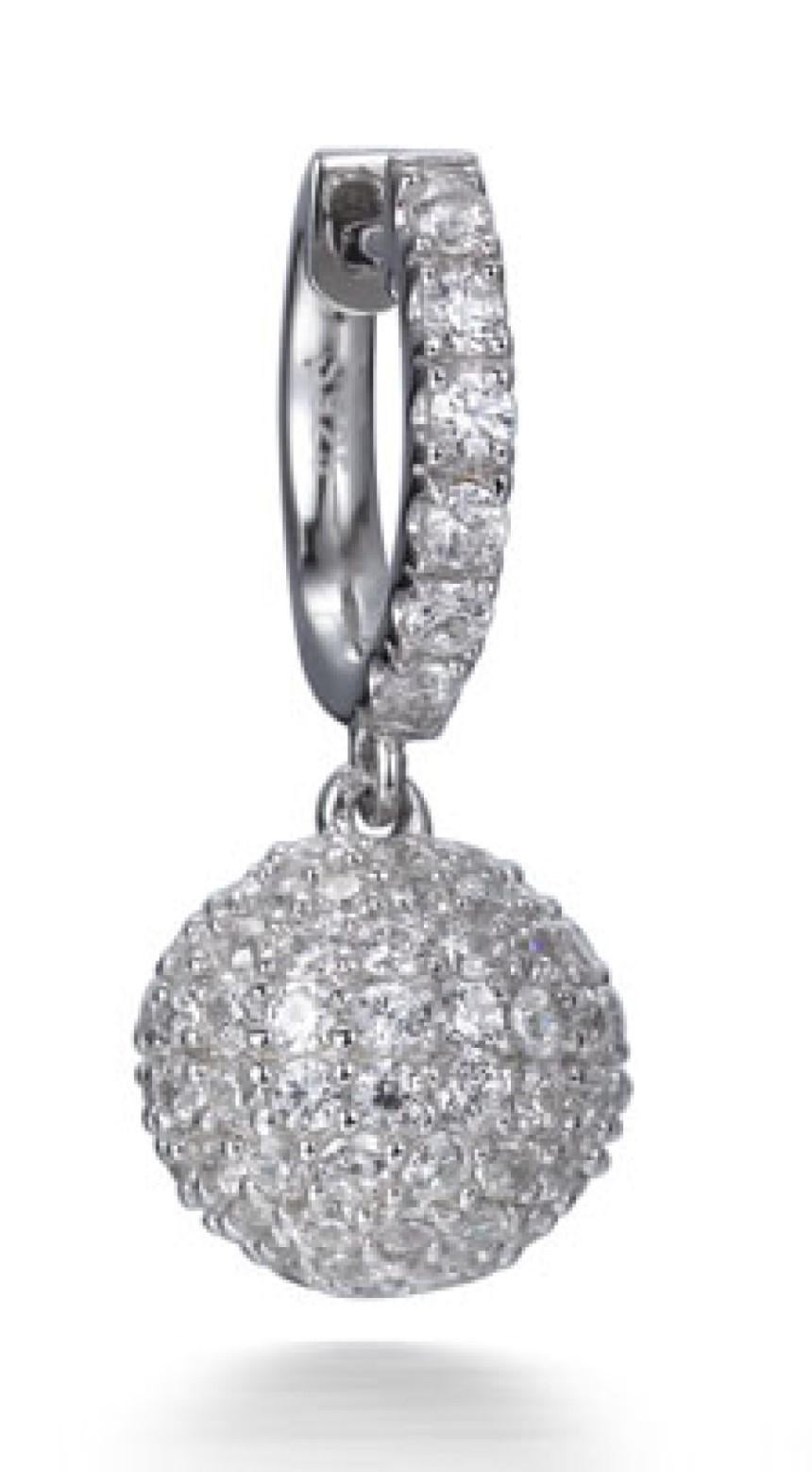 Pave brilliance with that extra Lustre sparkle.

Featuring 5.89 carat of round brilliant cut cubic zirconia, set in 925 sterling silver with a high gloss white rhodium finish.

Dimensions: 25mm drop.

Also available with 14kt rose gold or 14kt