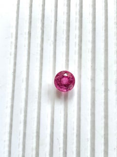 5.89 Carats Rubellite Tourmaline Round Faceted Cut stone Top Quality Natural gem