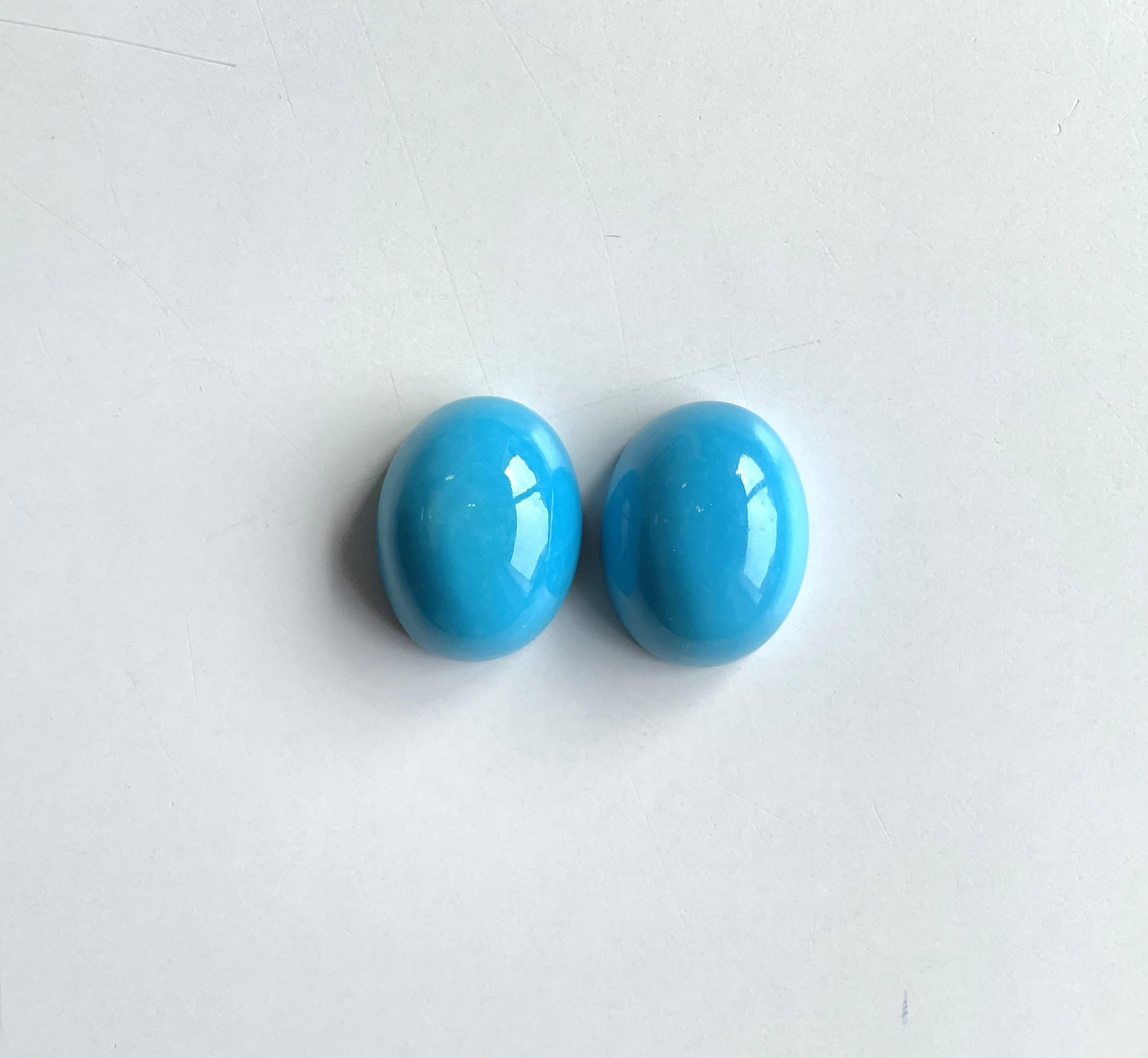 58.91 Carats Turquoise Arizona Cabochons 2 Pieces Pair For Jewelry Natural Gemstone

Gemstone - Turquoise
Size : 22x17 MM
Weight : 58.91 Carats
Quantity - 2 Piece
Shape -  Cabochons         

Prismatic gems (:                        