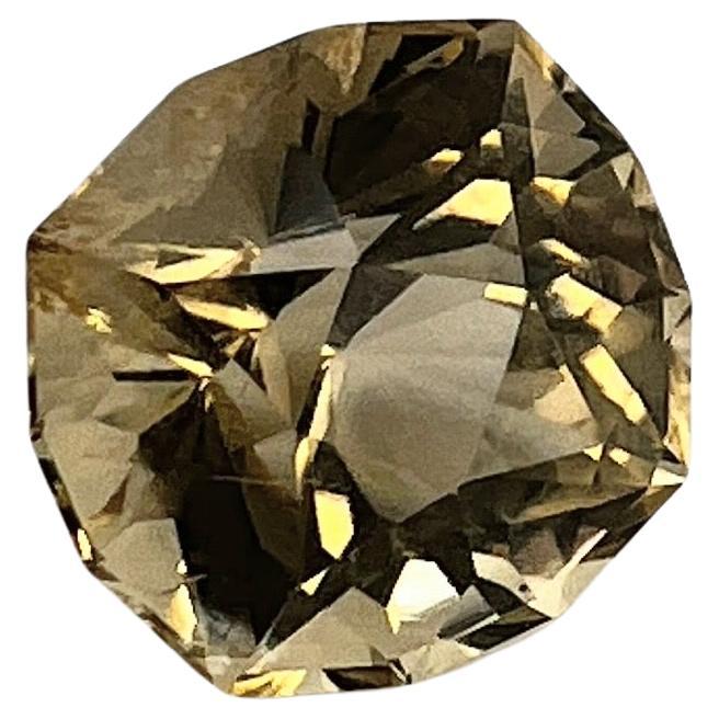 Artigiano Gemma di Citrino naturale non riscaldata con taglio a brillante 5,89 ct.