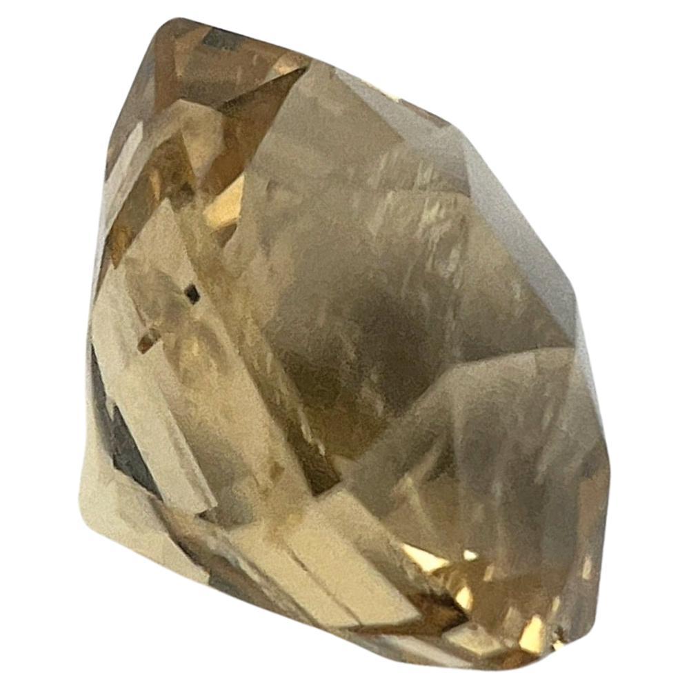 da uomo o donna Gemma di Citrino naturale non riscaldata con taglio a brillante 5,89 ct.