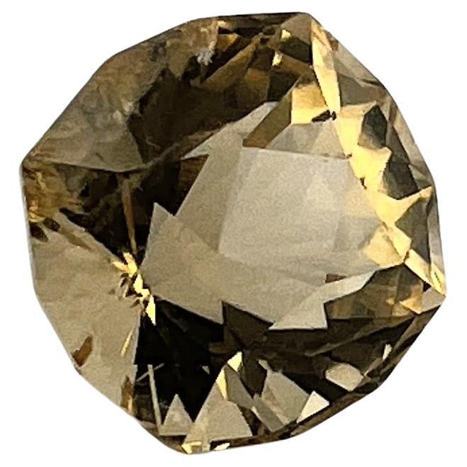 5.89ct Brilliant Cut UNHEATED Natural Citrine Gemstone