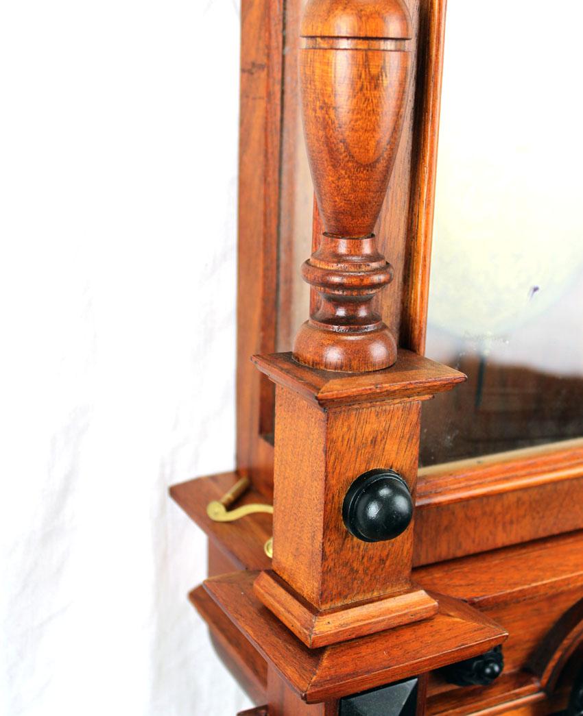 German Gustav Becker 3 Weight Grand Sonnerie Vienna Regulator Wall Clock For Sale 2