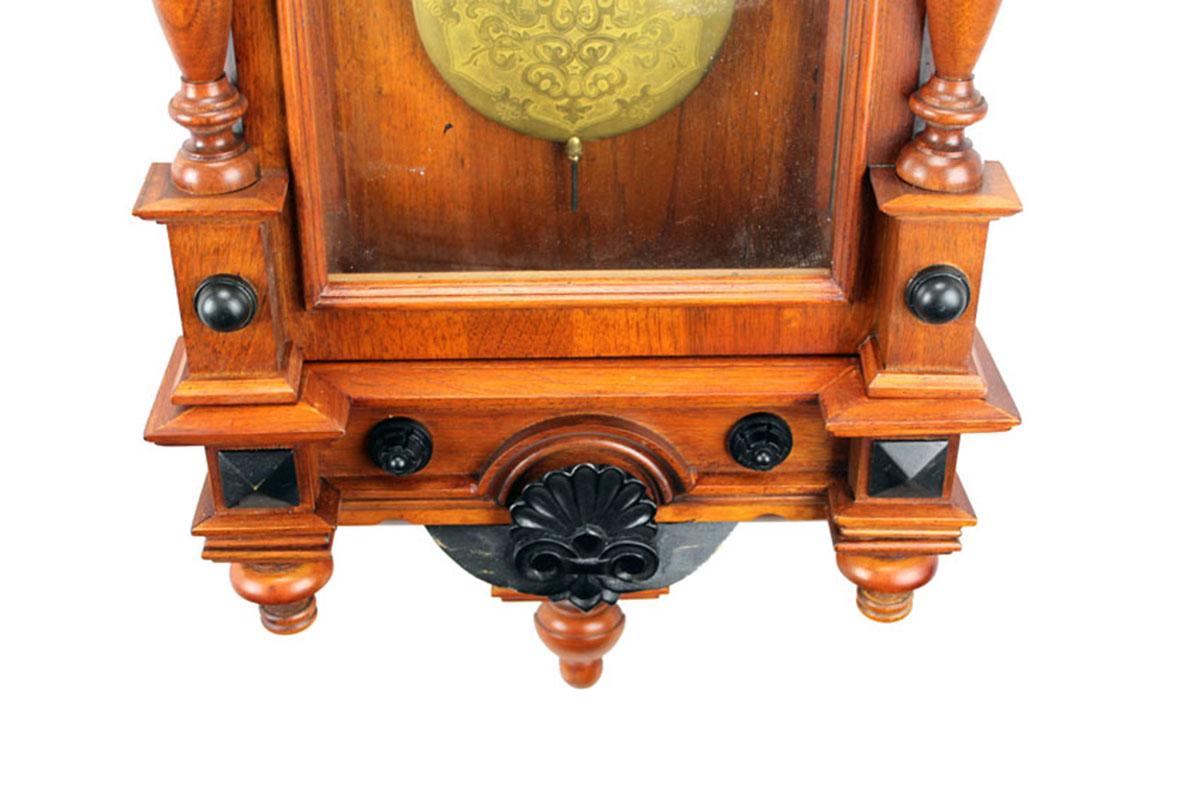 German Gustav Becker 3 Weight Grand Sonnerie Vienna Regulator Wall Clock For Sale 3