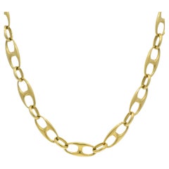 5.8mm Flat Mariner Link 24.5 Inch 14-Karat Chain Necklace En Stock