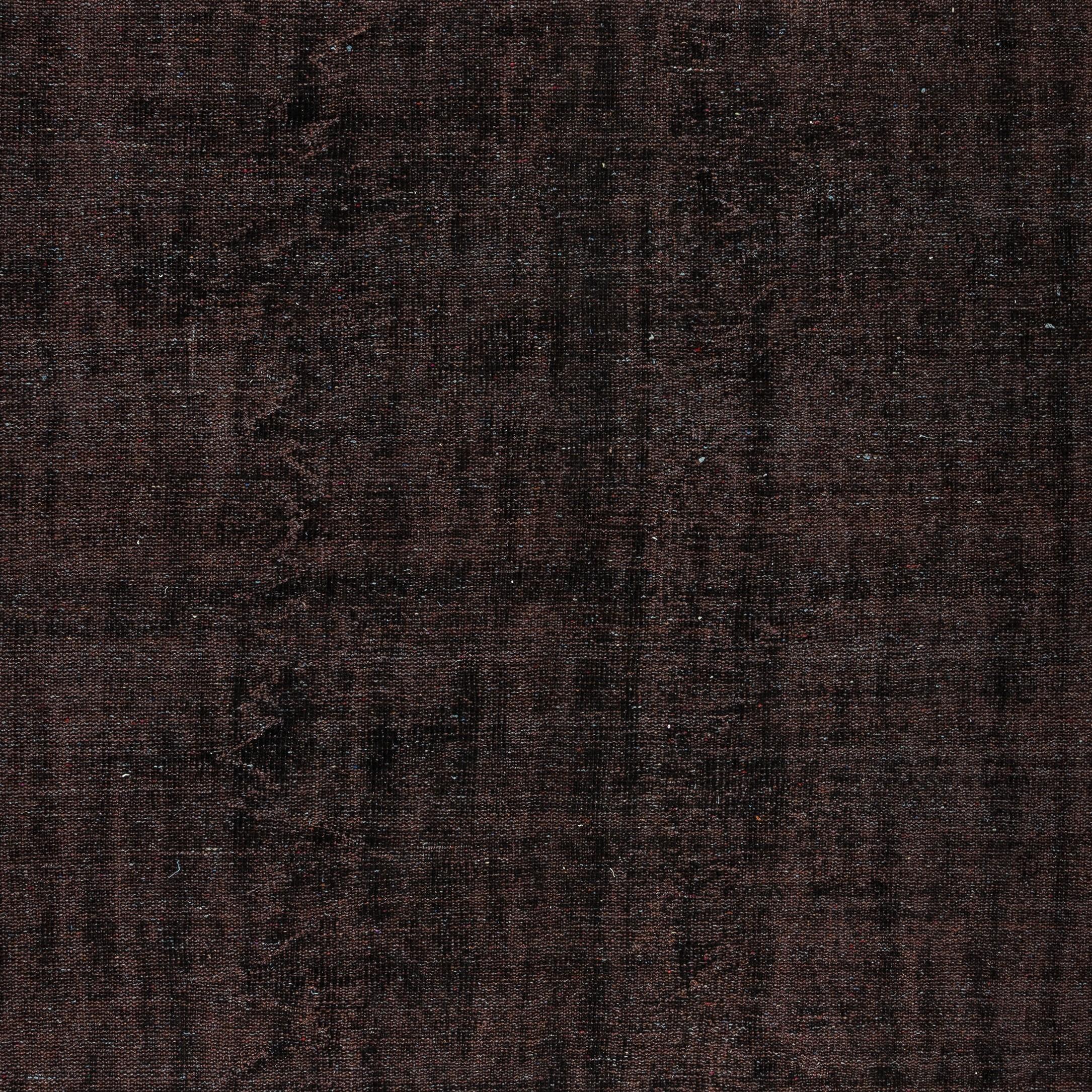 5.8x10 Ft Handmade Vintage Türkische Wolle Teppich in Solid Brown 4 Modern Interiors im Zustand „Gut“ im Angebot in Philadelphia, PA