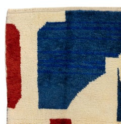 5.8x6 ft Valentine's Day Gift. Hand-Knotted Tulu Rug. Modern Pop Art LOVE Carpet