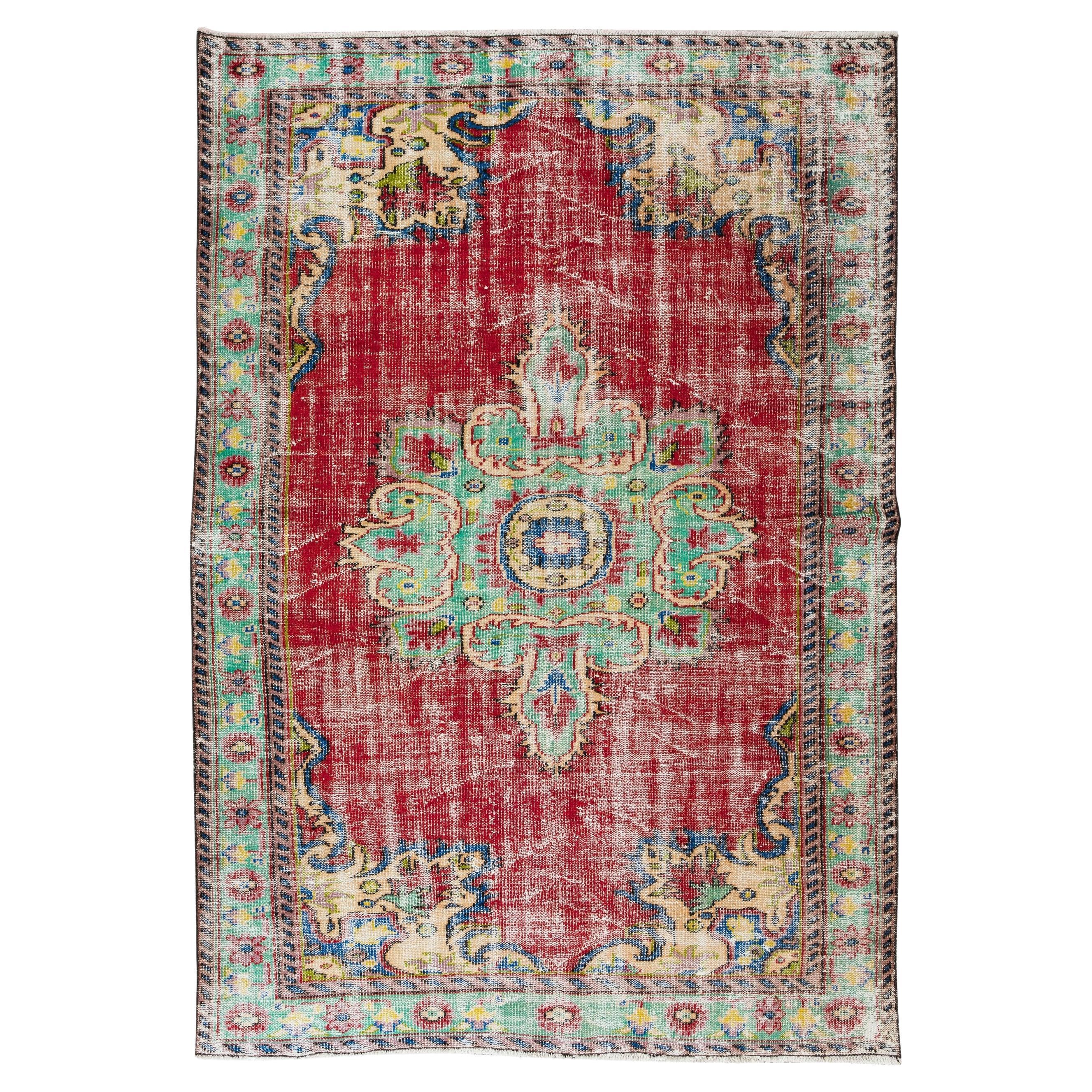 HandKnotted Turkish Bakhtiari Area Rug For Sale at 1stDibs