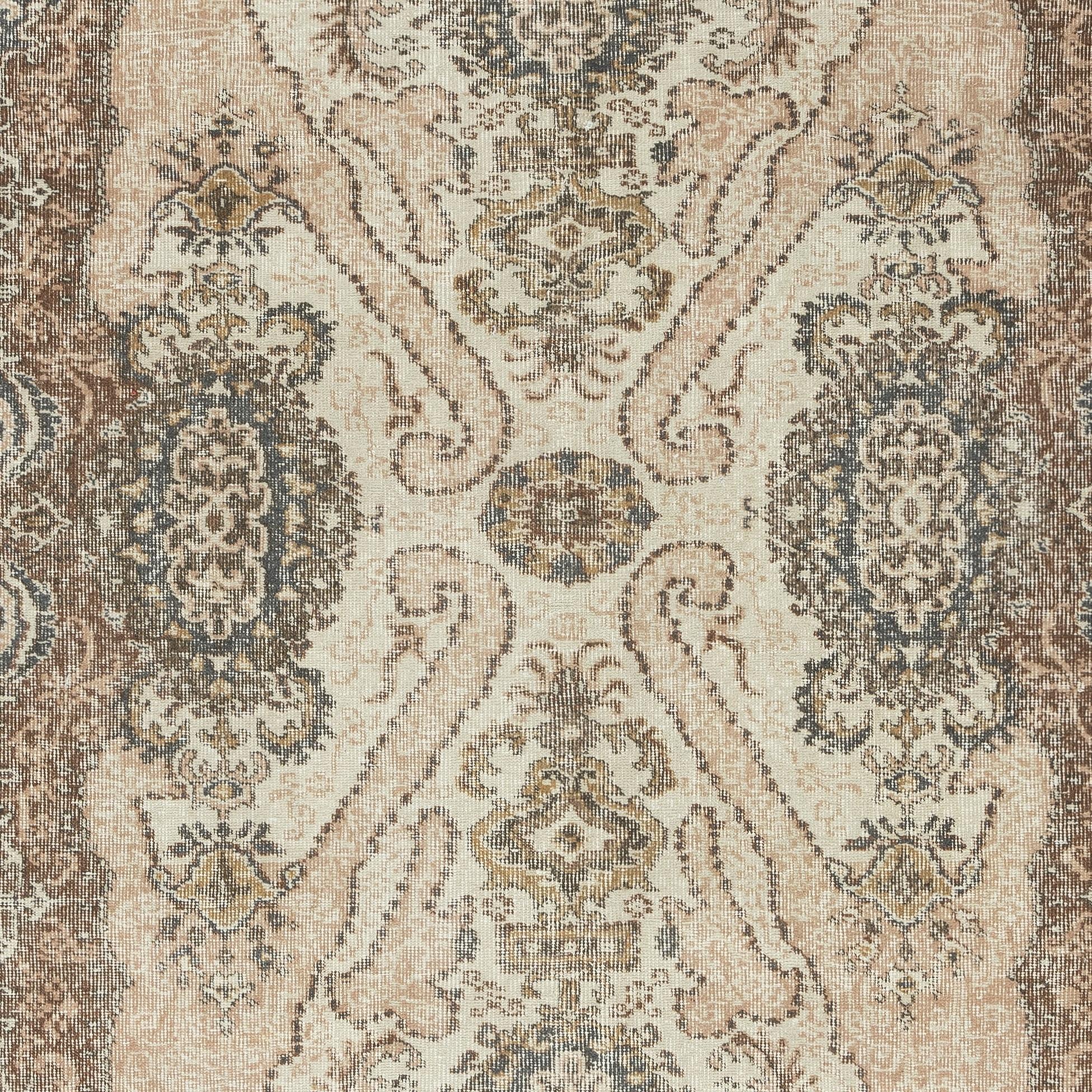 5.8x8.8 Ft Vintage handgeknüpft Wolle Teppich für Bauernhaus, Landhaus, oder Landhaus (Handgeknüpft) im Angebot