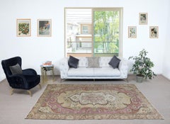 5.8x9.6 Ft One of a kind Traditional Vintage Handmade Turkish Wool Area Rug