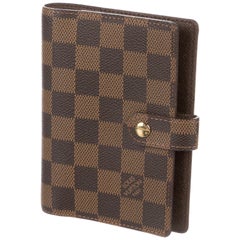 59-5 LOUIS VUITTON Damier Ebene Agenda Holder Accessories # 4667