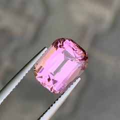 5.9 Ct Natural Bubble Gum Pink Cushion Cut Tourmaline Gemstone for Ring Jewelry